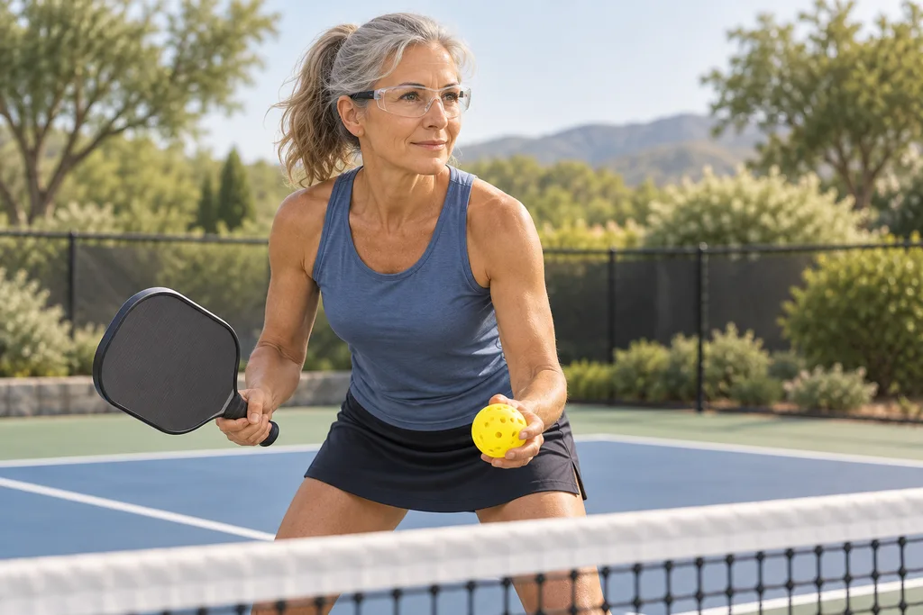 Illustration de l'article « Blessures aux yeux au pickleball : causes, types et prévention »